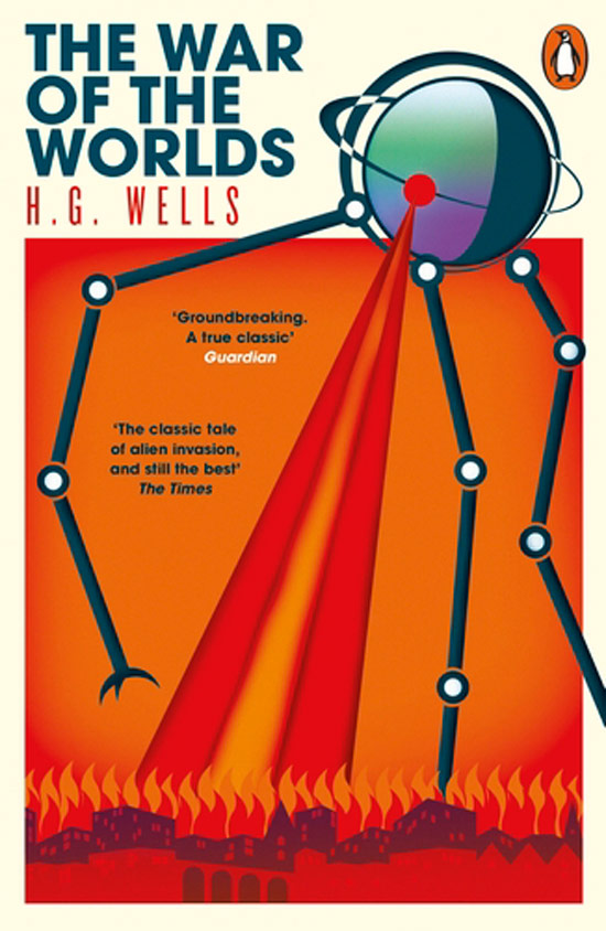The War of the Worlds, by H G Wells, bookcover
