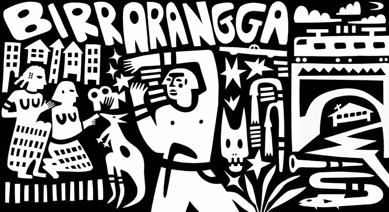 Birrarangga Film Festival poster, by Aretha Brown