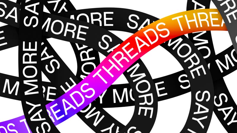 Threads banner promotional image, by Meta